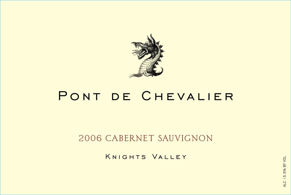 Pont de Chevalier Knights Valley Cabernet Sauvignon 2006 Front Label