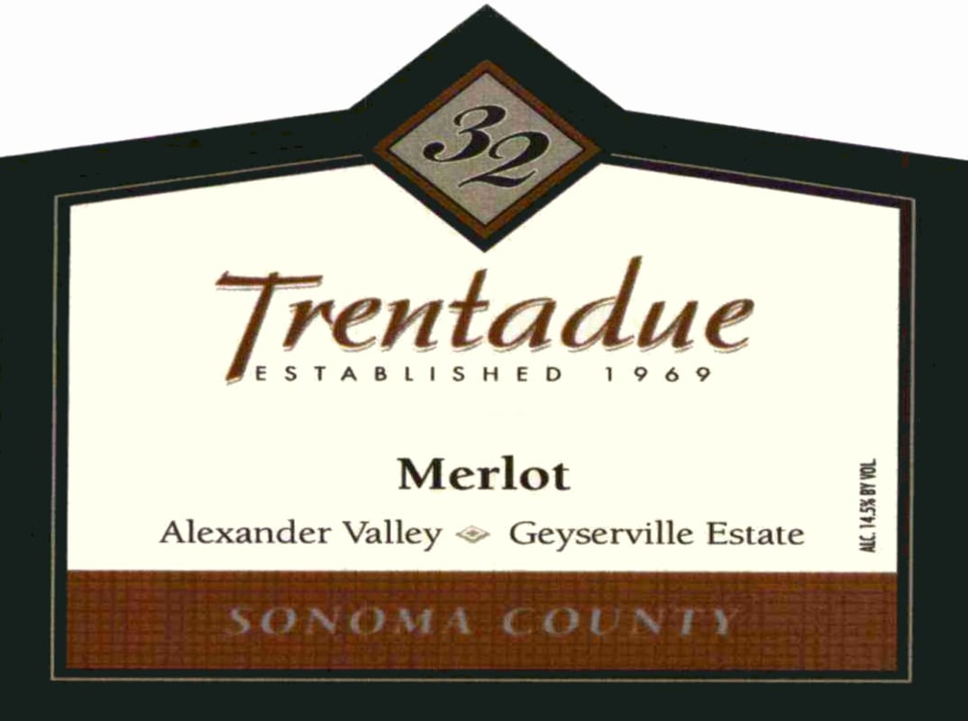Trentadue Alexander Valley Merlot 2006 Front Label