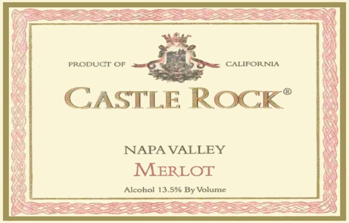 Castle Rock Napa Valley Merlot 2002 Front Label