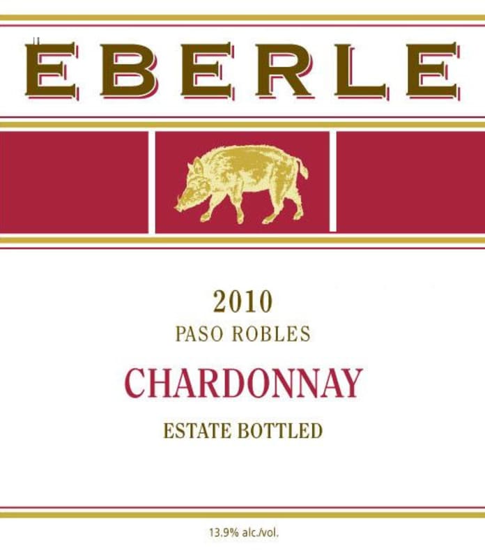 Eberle Chardonnay 2010 Front Label