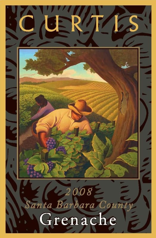 Curtis Grenache 2008 Front Label