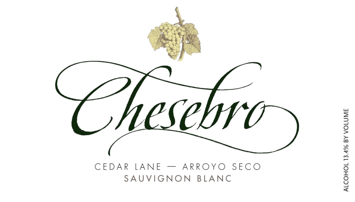 Chesebro Wines Cedar Lane Vineyard Sauvignon Blanc 2015 Front Label