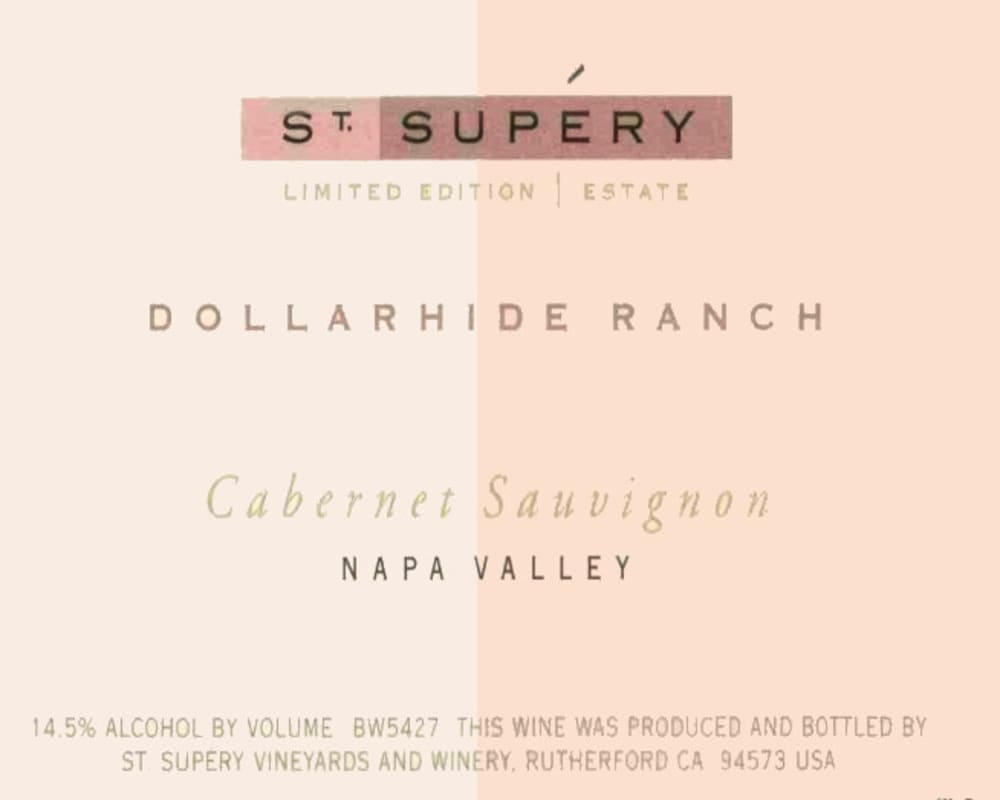 St. Supery Dollarhide Ranch Reserve Cabernet Sauvignon 2002 Front Label