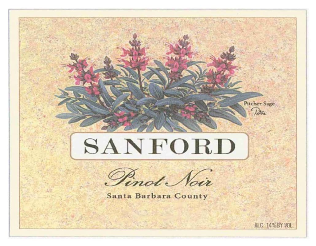 Sanford Santa Barbara County Pinot Noir 2009 Front Label