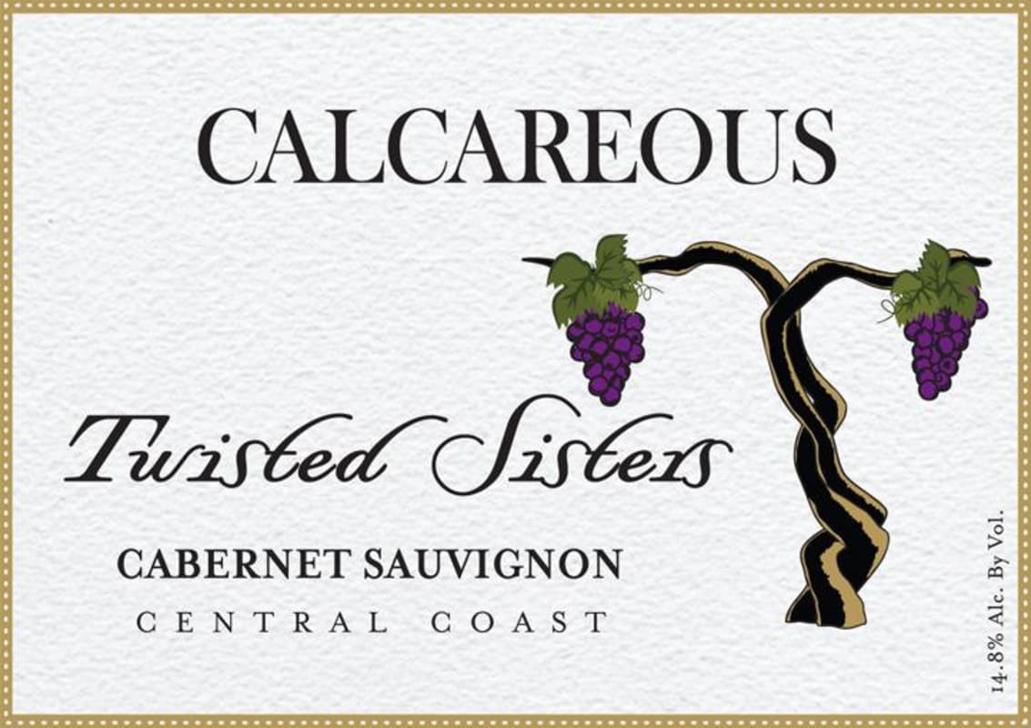 Calcareous Vineyard Twisted Sisters Cabernet Sauvignon 2009 Front Label