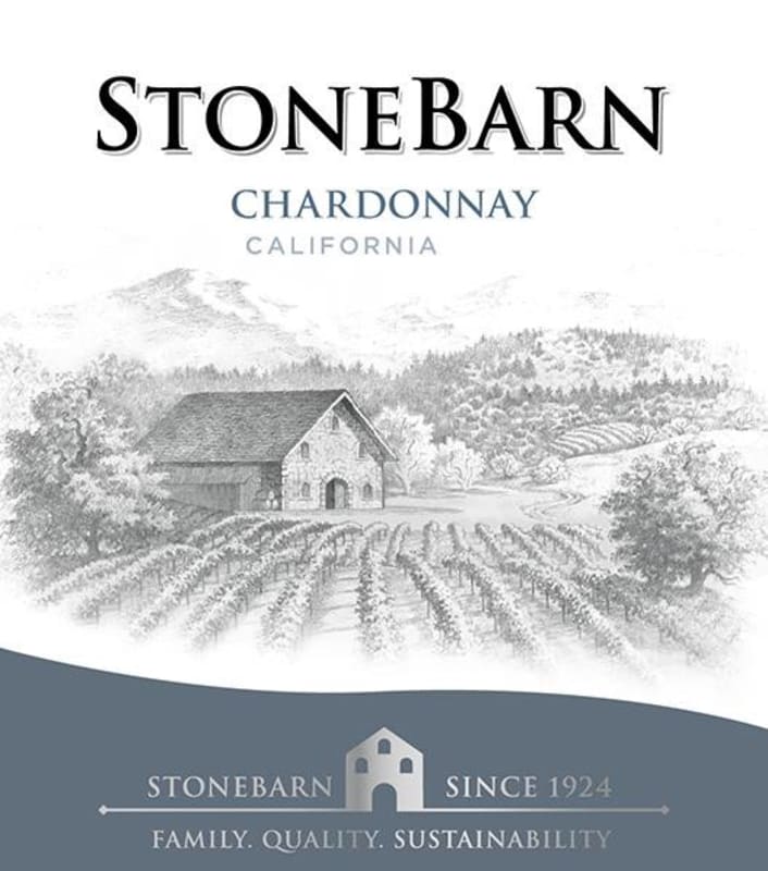 Delicato Stone Barn Vineyards Chardonnay 2014 Front Label