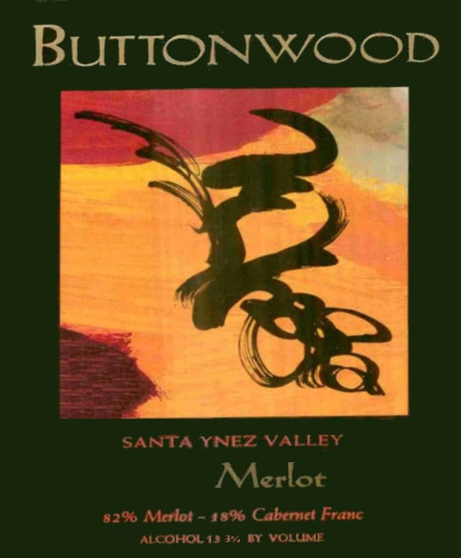 Buttonwood Farms Santa Ynez Valley Merlot 2008 Front Label