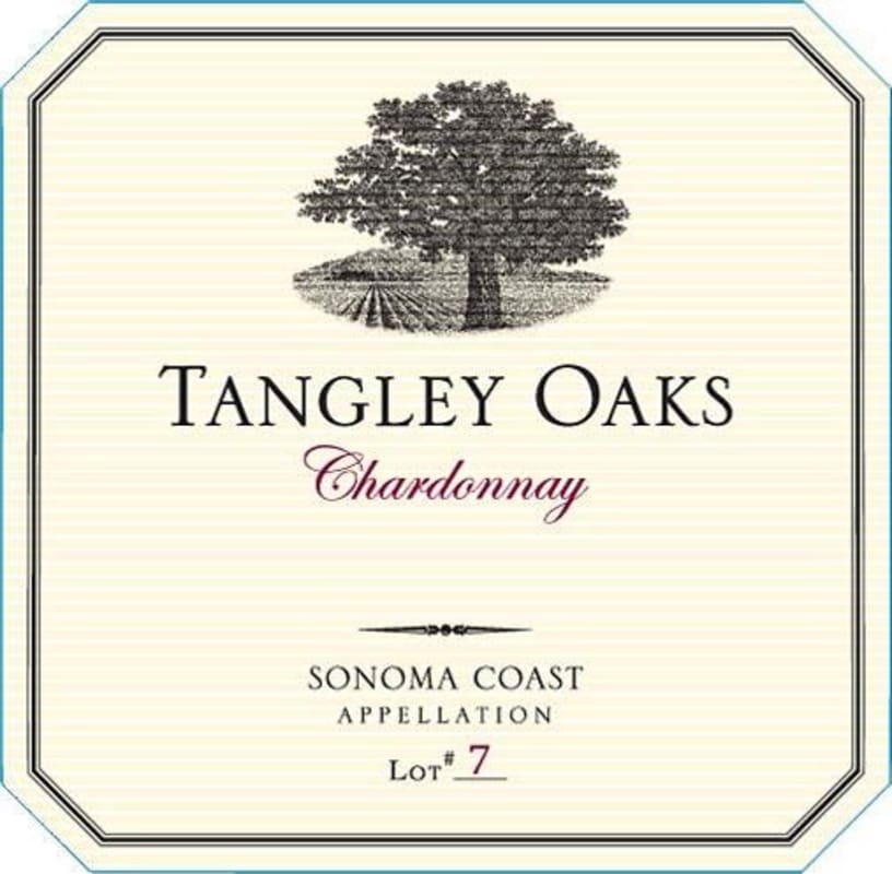 Tangley Oaks Sonoma Coast Chardonnay 2015 Front Label