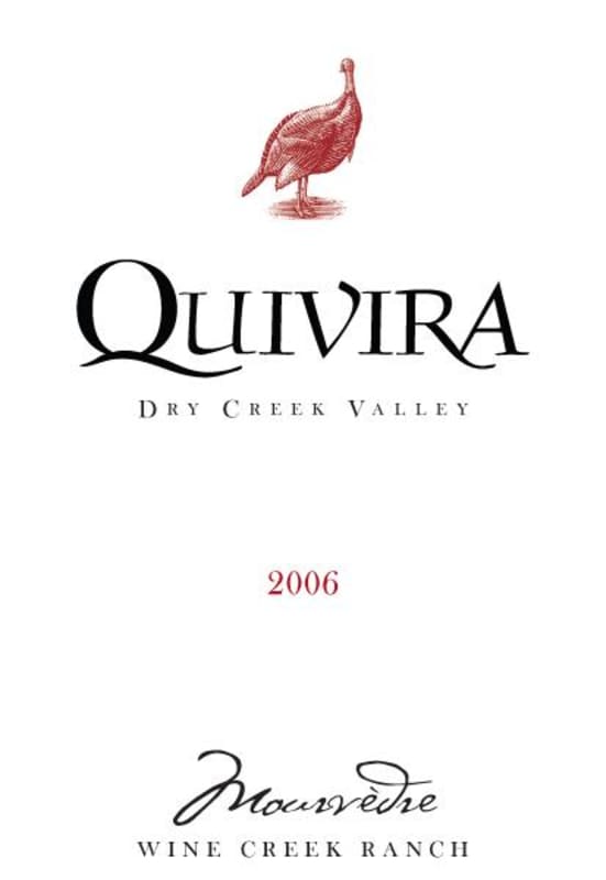 Quivira Wine Creek Ranch Mourvedre 2006 Front Label