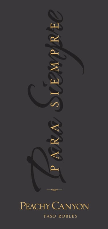 Peachy Canyon Para Siempre 2014 Front Label