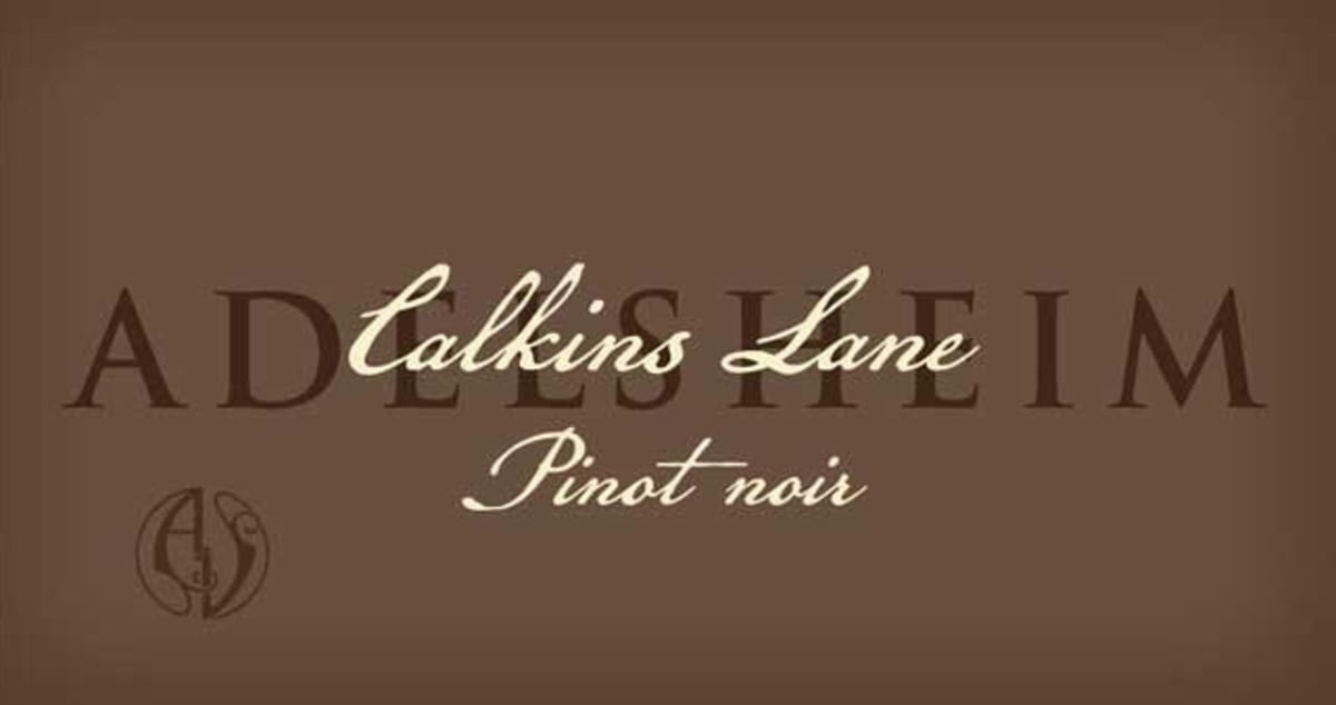 Adelsheim Calkins Lane Vineyard Pinot Noir 2012 Front Label