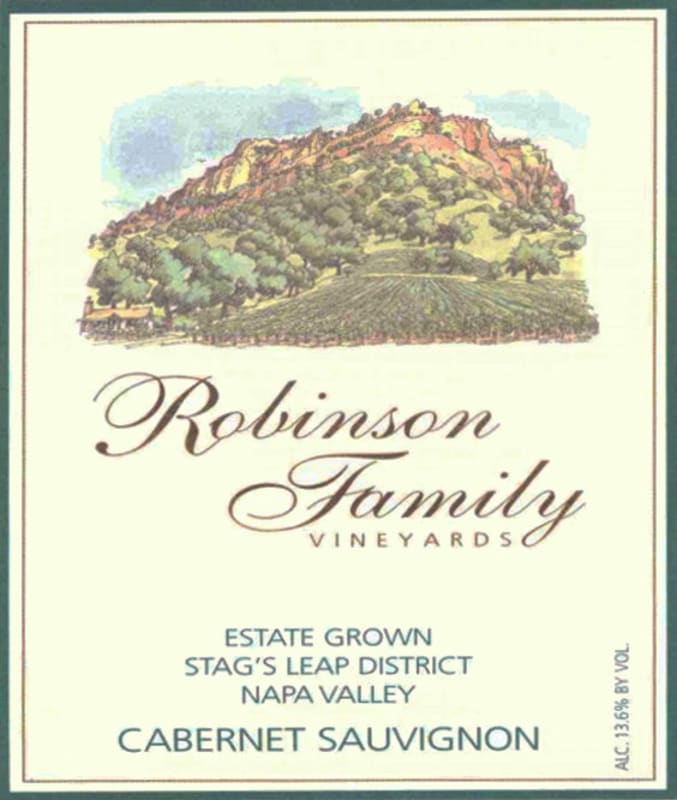 Robinson Family Vineyards Cabernet Sauvignon 2005 Front Label