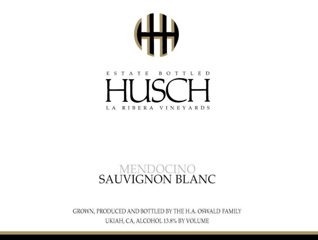 Husch La Ribera Vineyards Sauvignon Blanc 2007 Front Label