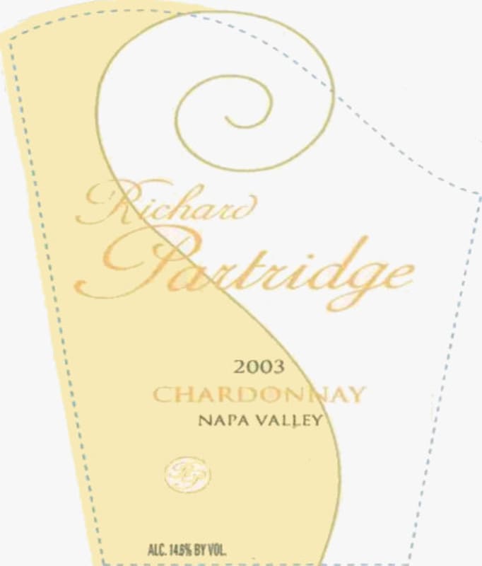 Richard Partridge Chardonnay 2003 Front Label