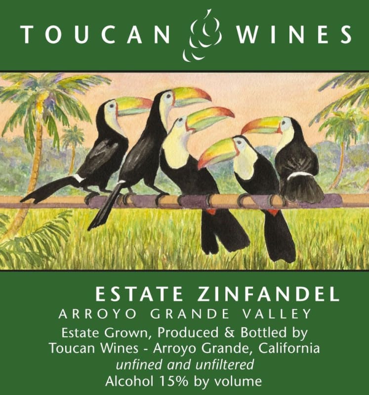 Toucan Wines Estate Zinfandel 2012 Front Label