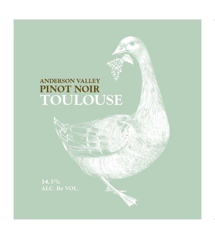 Toulouse Vineyards Pinot Noir 2012 Front Label