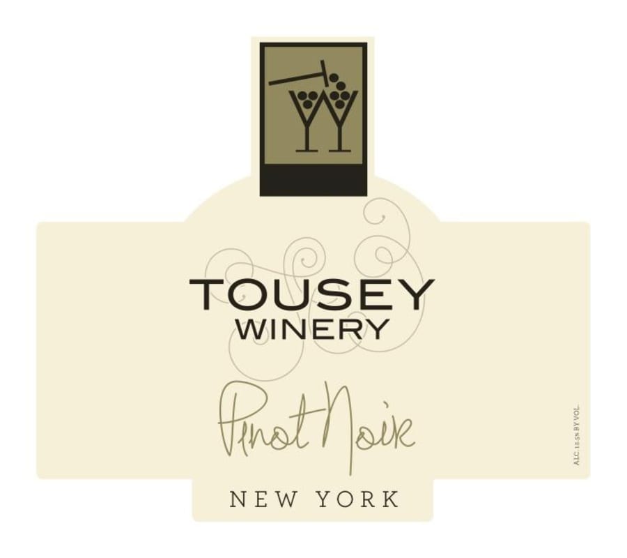 Tousey Winery Pinot Noir 2013 Front Label