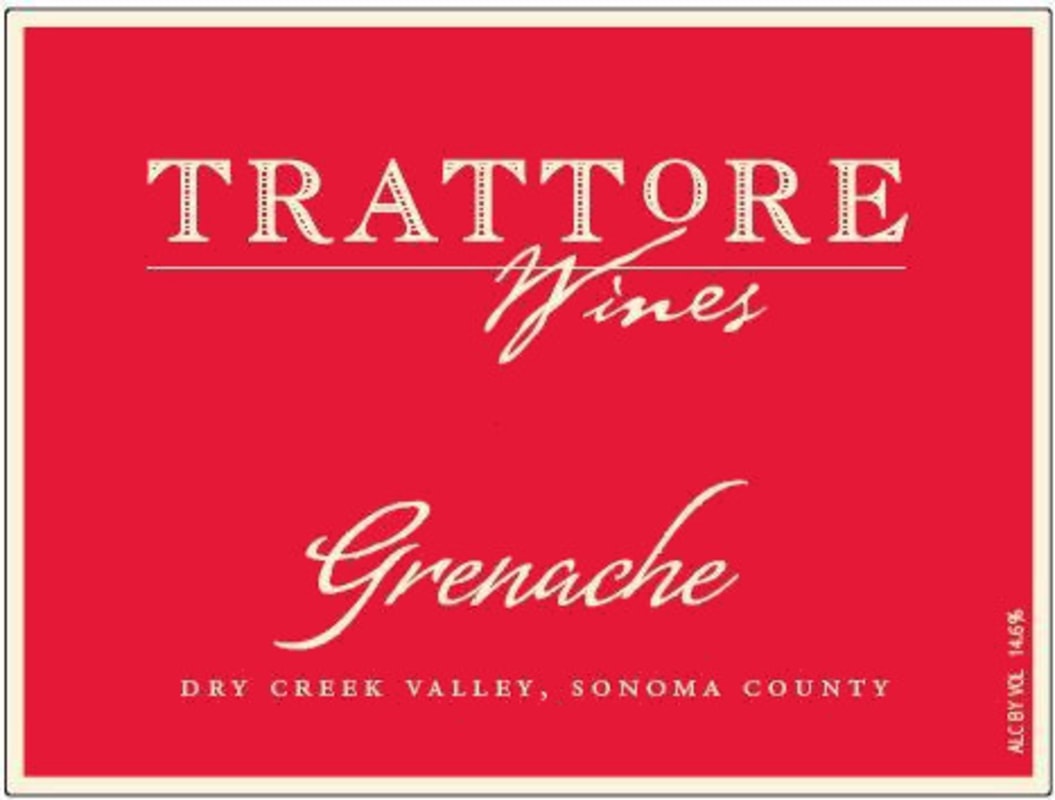 Trattore Estate Wines Grenache 2011 Front Label