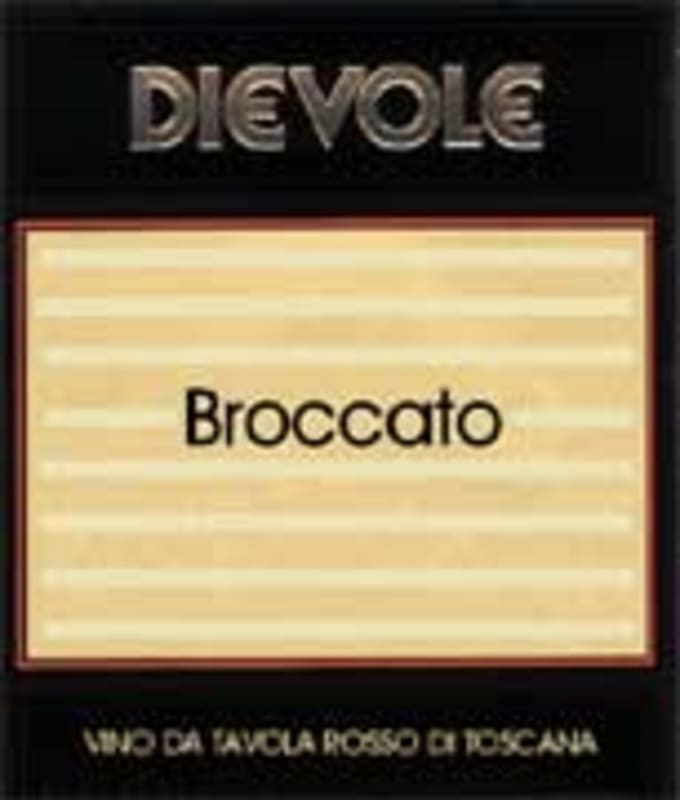 Dievole Broccatto 1998 Front Label
