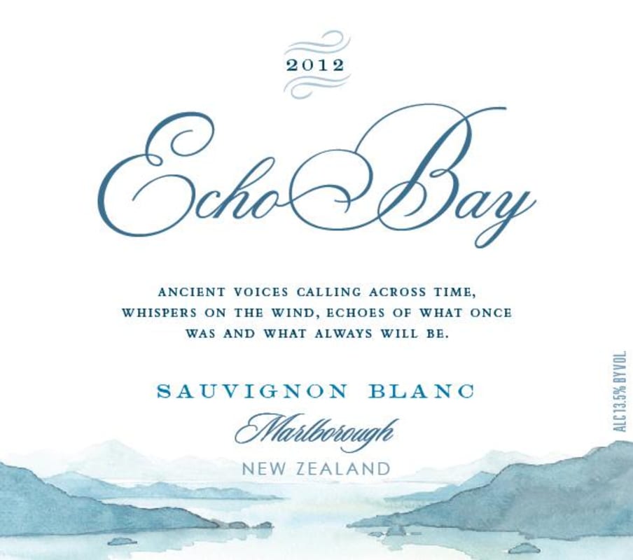 Echo Bay Sauvignon Blanc 2012 Front Label