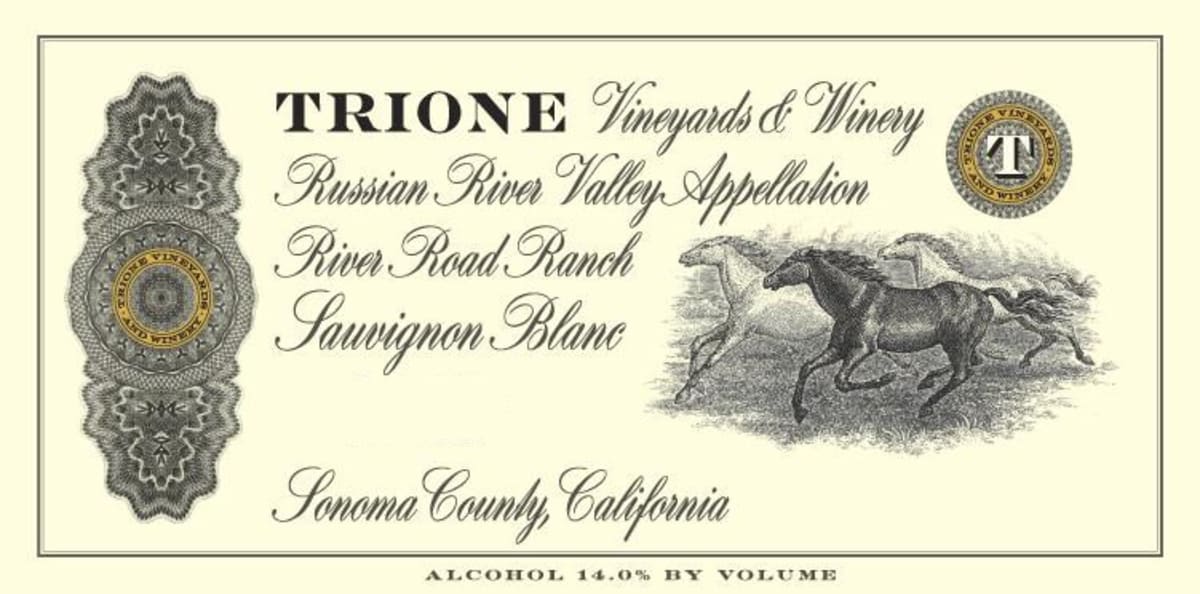 Trione Sauvignon Blanc 2015 Front Label