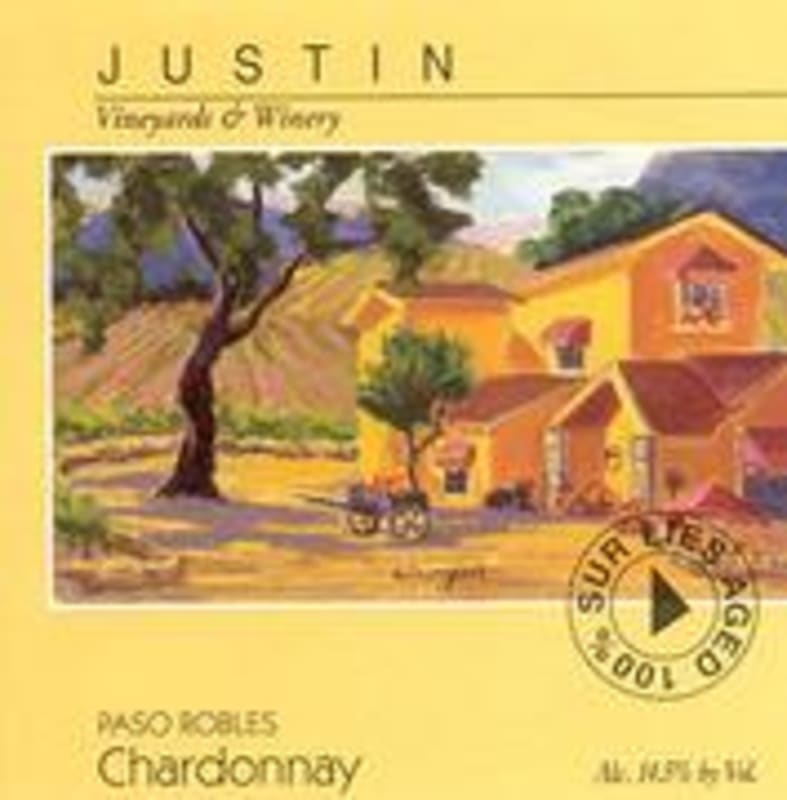 Justin Central Coast Chardonnay 2002 Front Label