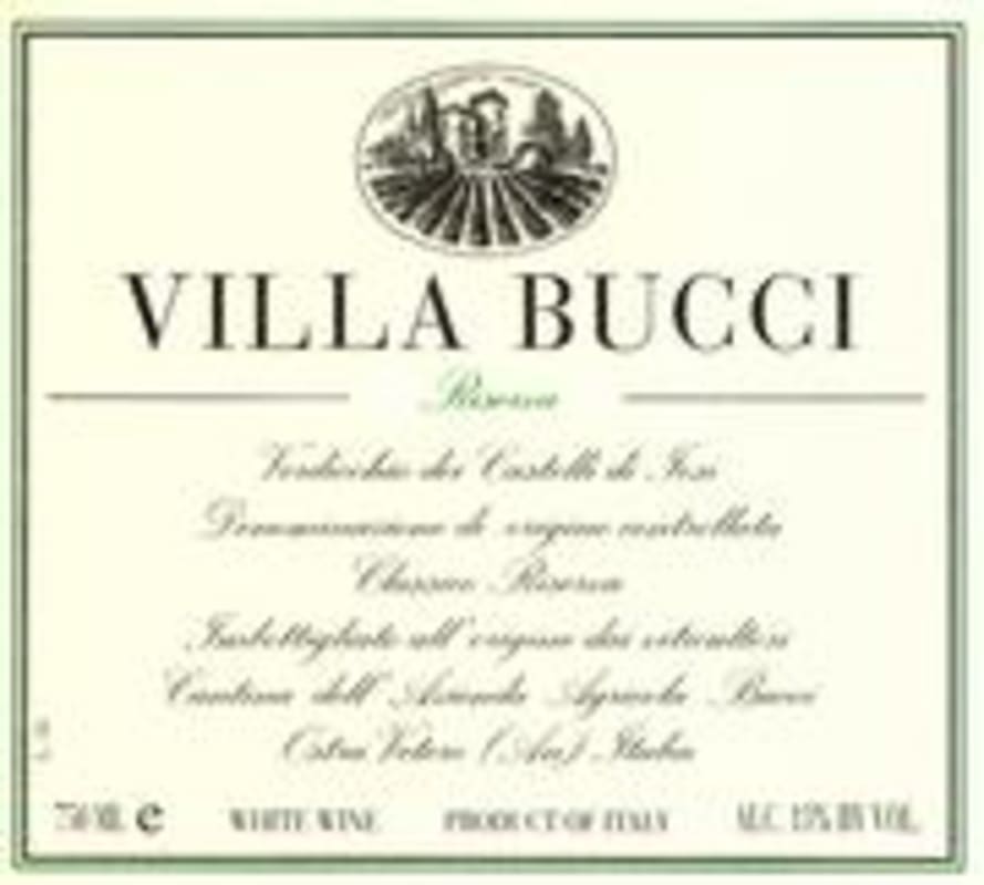 Bucci Villa Bucci Riserva Verdicchio 1999 Front Label