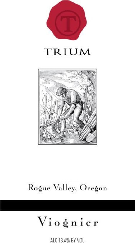 Trium Wines Viognier 2015 Front Label
