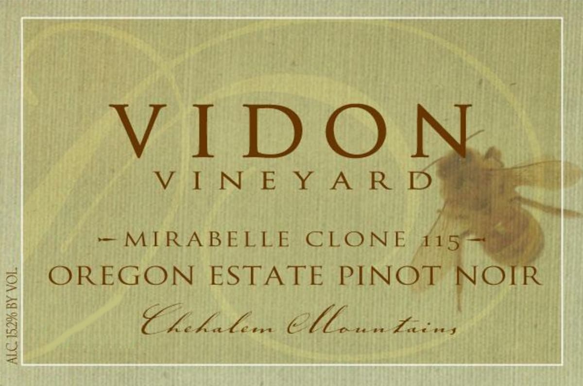 Vidon Vineyard Mirabelle Clone 115 Pinot Noir 2014 Front Label