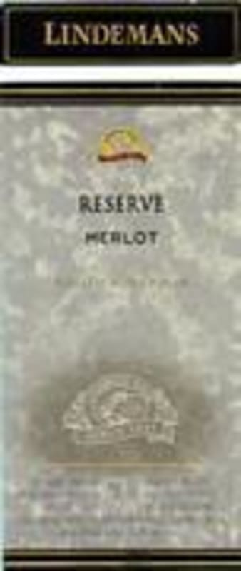 Lindeman’s Bin Series Reserve Merlot 1997 Front Label