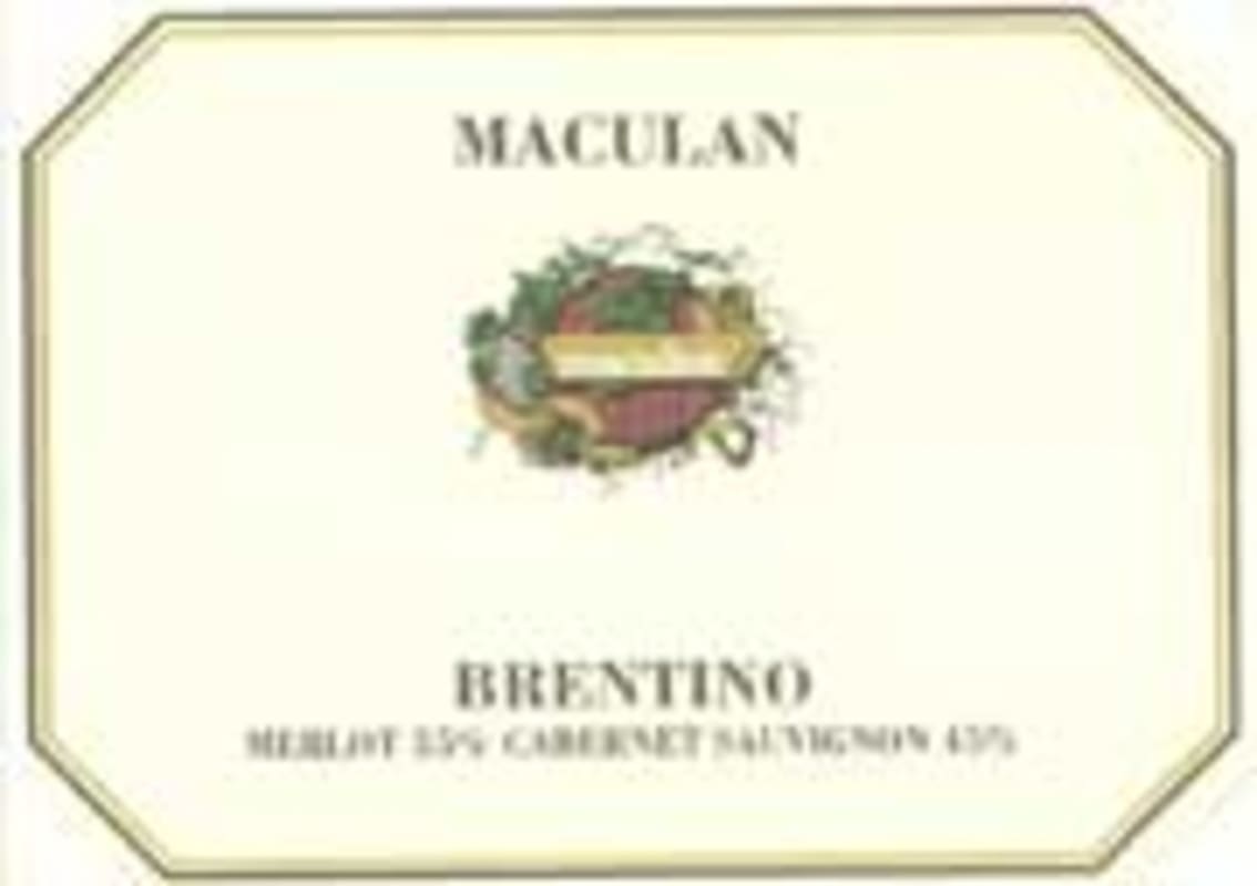 Maculan Brentino di Breganze Merlot 2001 Front Label