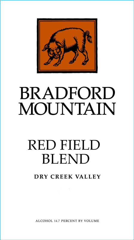 Truett Hurst Bradford Mountain Red Field Blend 2012 Front Label