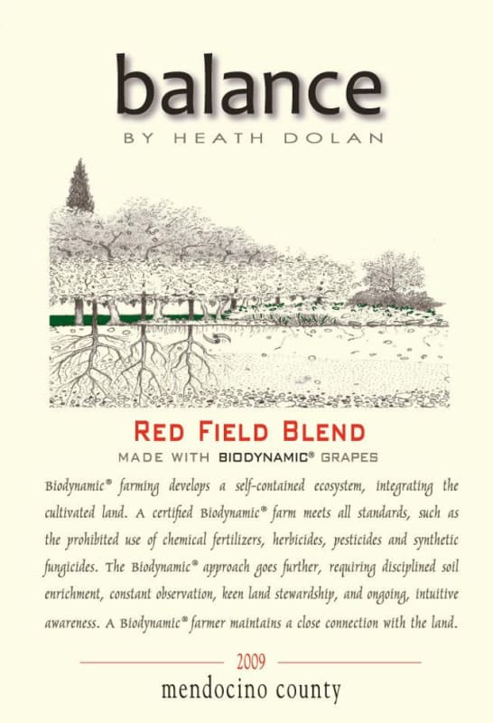 Truett Hurst Balance by Heath Dolan Red Field Blend 2009 Front Label