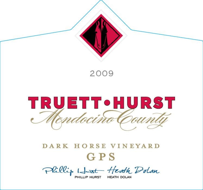 Truett Hurst Dark Horse Vineyard GPS 2009 Front Label