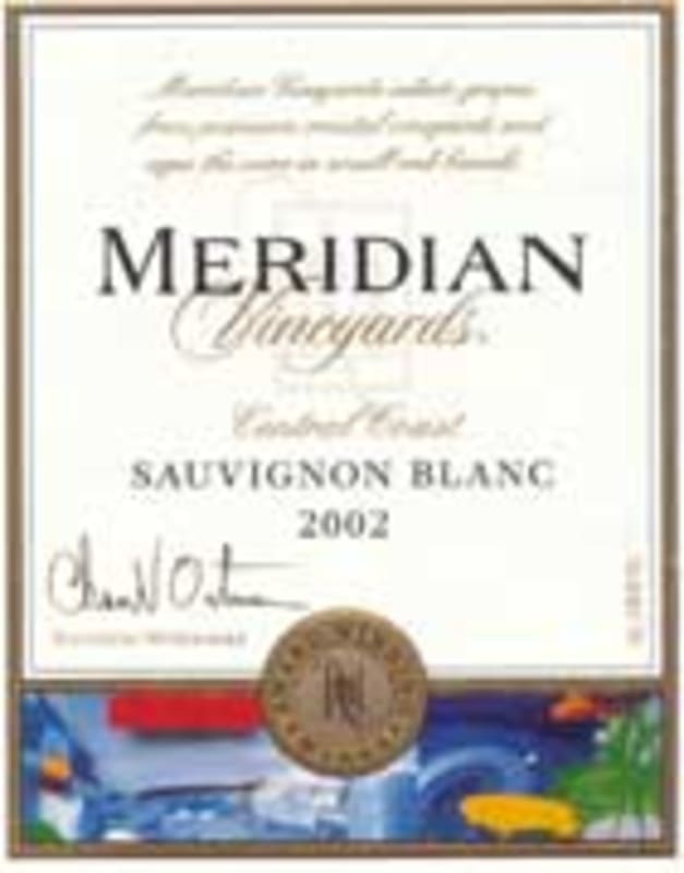 Meridian Sauvignon Blanc 2002 Front Label