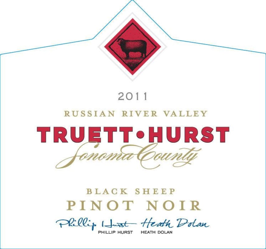 Truett Hurst Black Sheep Pinot Noir 2011 Front Label