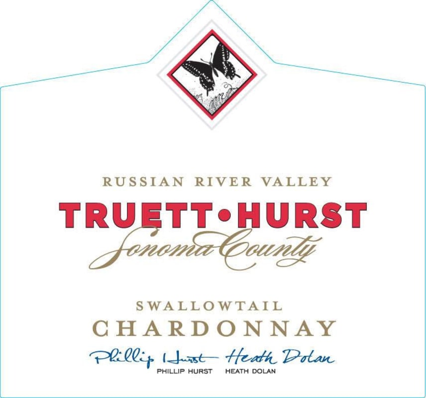 Truett Hurst Swallowtail Chardonnay 2012 Front Label