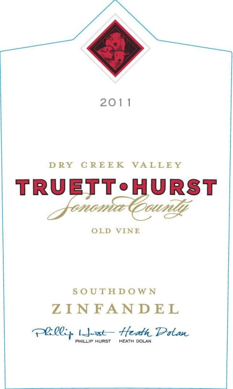 Truett Hurst Southdown Old Vine Zinfandel 2011 Front Label