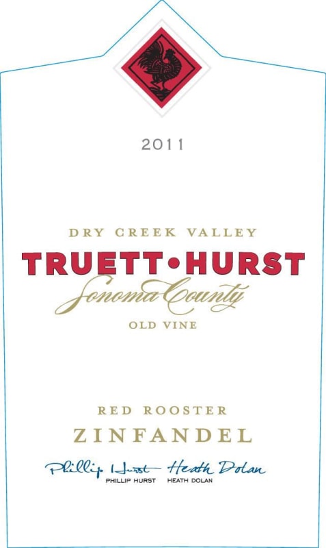 Truett Hurst Red Rooster Old Vine Zinfandel 2011 Front Label