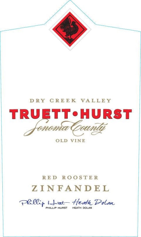 Truett Hurst Red Rooster Old Vine Zinfandel 2014 Front Label