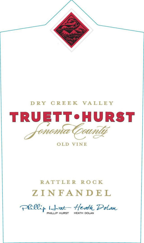 Truett Hurst Rattler Rock Old Vine Zinfandel 2012 Front Label