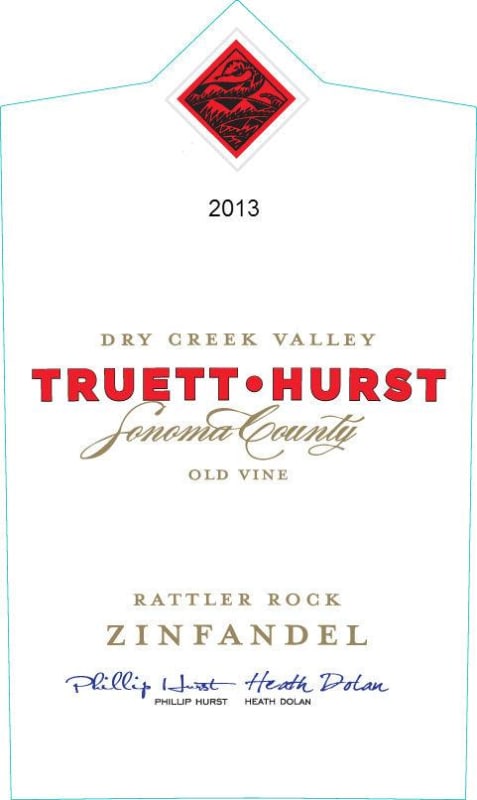 Truett Hurst Rattler Rock Old Vine Zinfandel 2013 Front Label