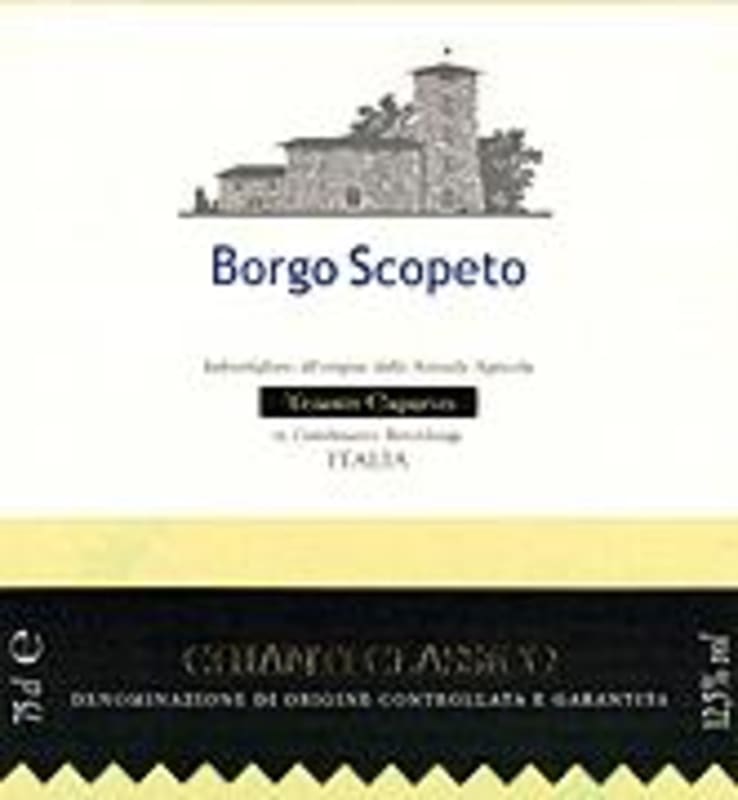 Borgo Scopeto Chianti Classico 1999 Front Label