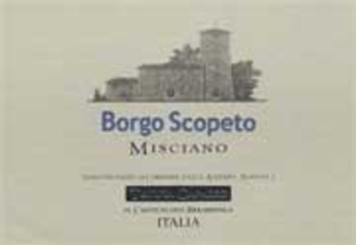 Borgo Scopeto Misciano Riserva Chianti Classico 1999 Front Label