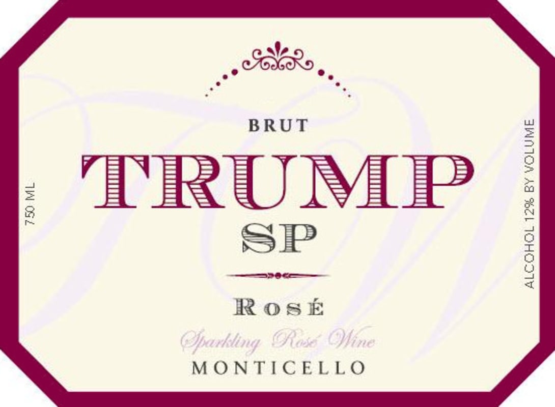 Trump Winery SP Sparkling Rose Brut 2010 Front Label