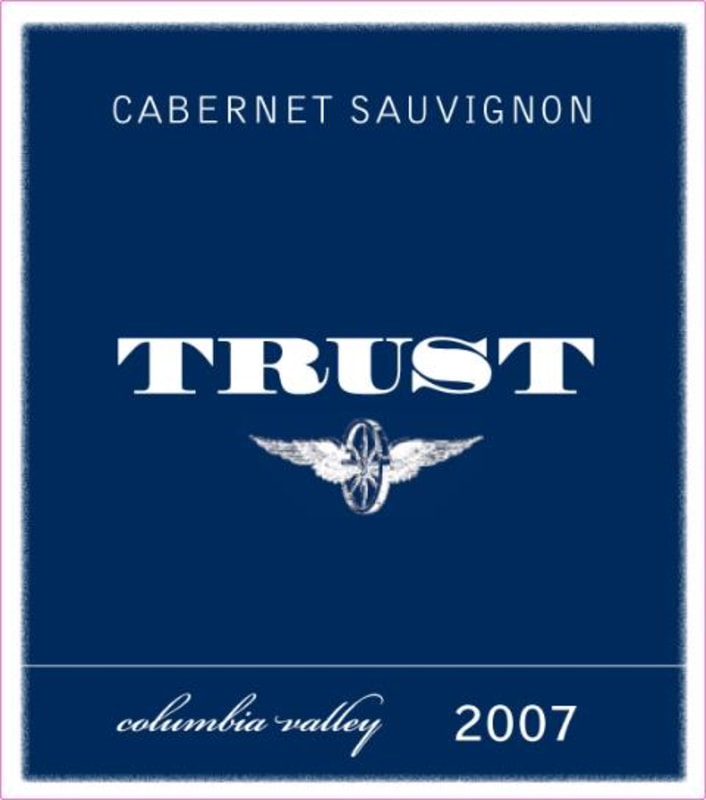 Trust Cellars Cabernet Sauvignon 2007 Front Label