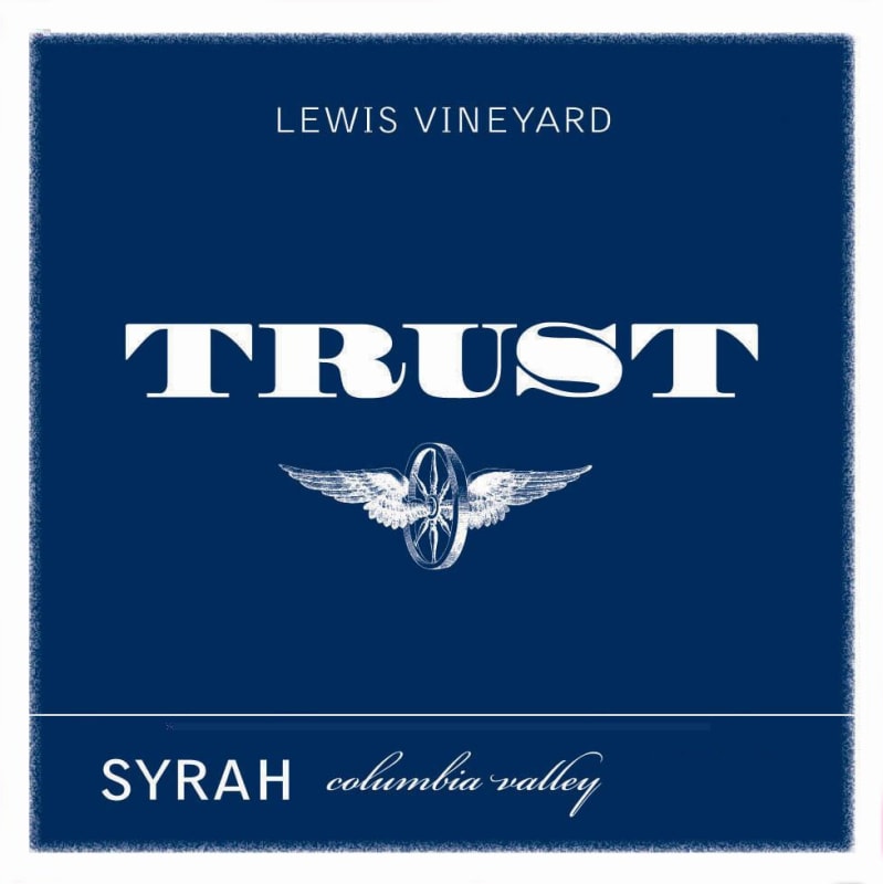 Trust Cellars Syrah Lewis Vineyard 2013 Front Label