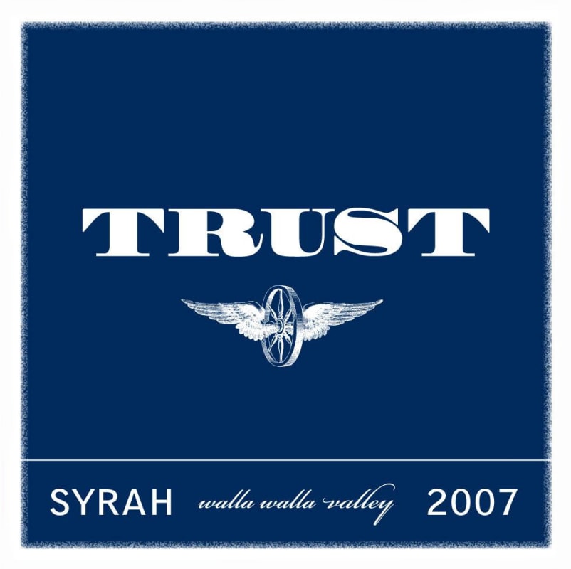 Trust Cellars Syrah 2007 Front Label