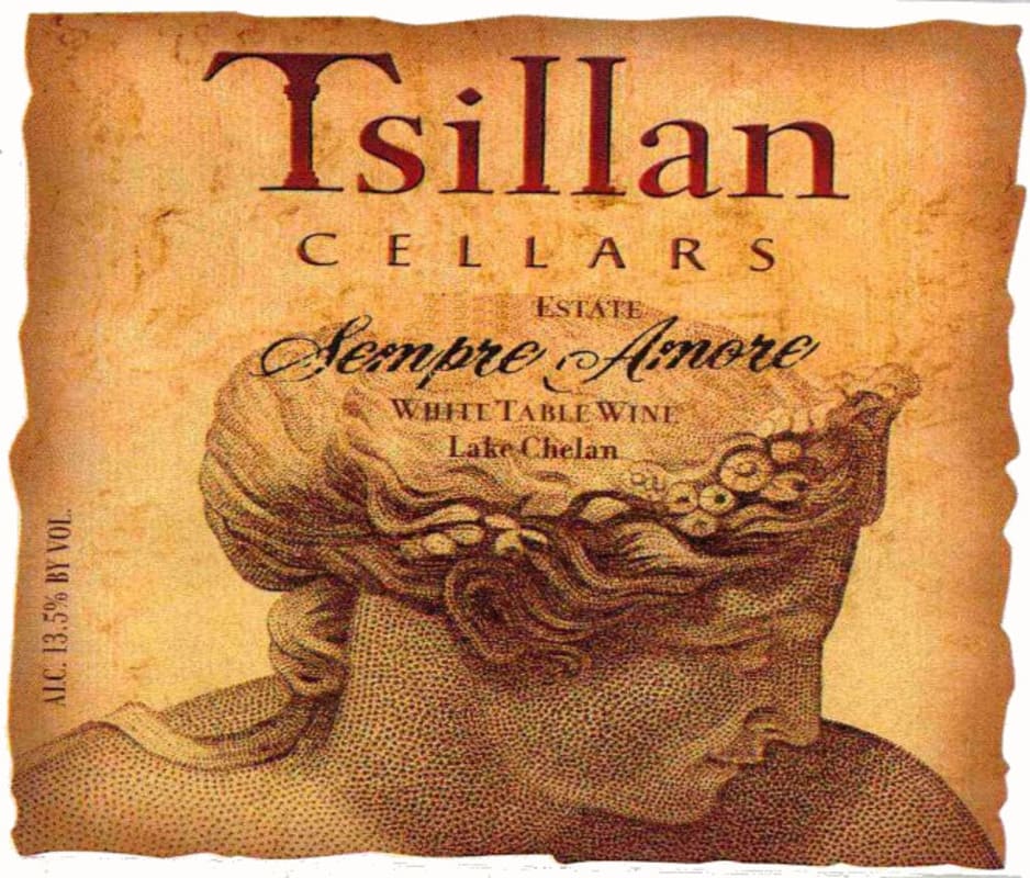 Tsillan Cellars Estate Sempre Amore 2012 Front Label
