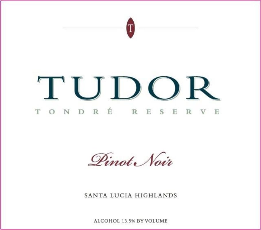 Tudor Wines Tondre Reserve Pinot Noir 2009 Front Label